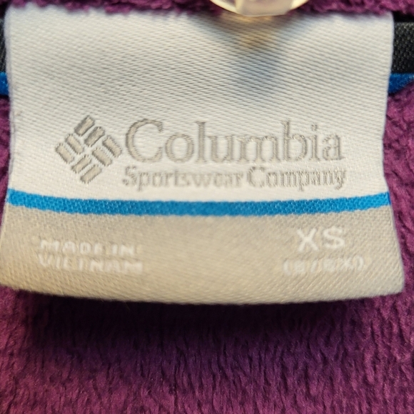 Columbia Kids Violet Full-Zip Fleece Jacket - Size XS - Picture 3 of 3